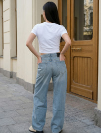 Dżinsy Staff 2 blue gray wide leg