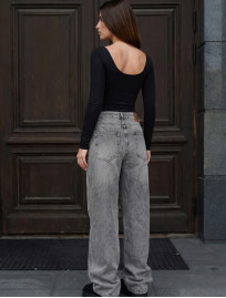 Dżinsy Staff 18 gray wide leg