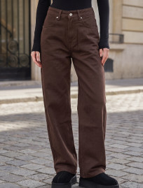 Dżinsy Staff 13 brown baggy