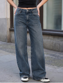Dżinsy Staff 12 dark blue wide leg