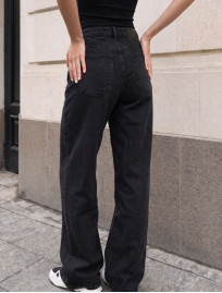 Dżinsy Staff 19 black wide leg