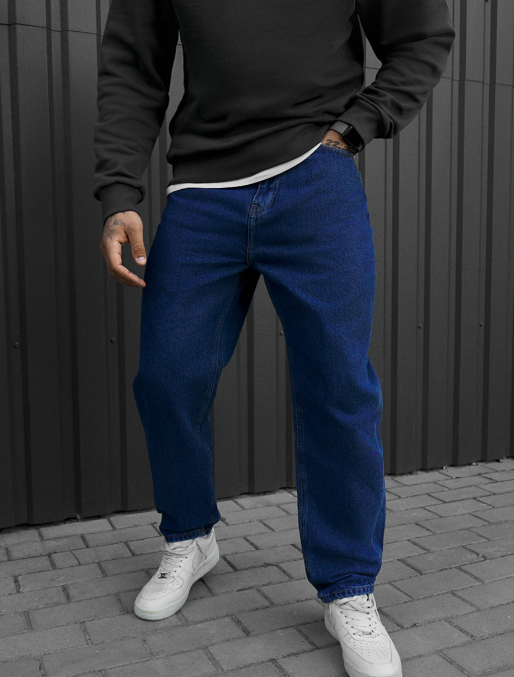 Dżinsy Staff  blue regular mom