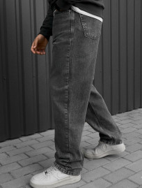 Dżinsy Staff 02 dark gray baggy