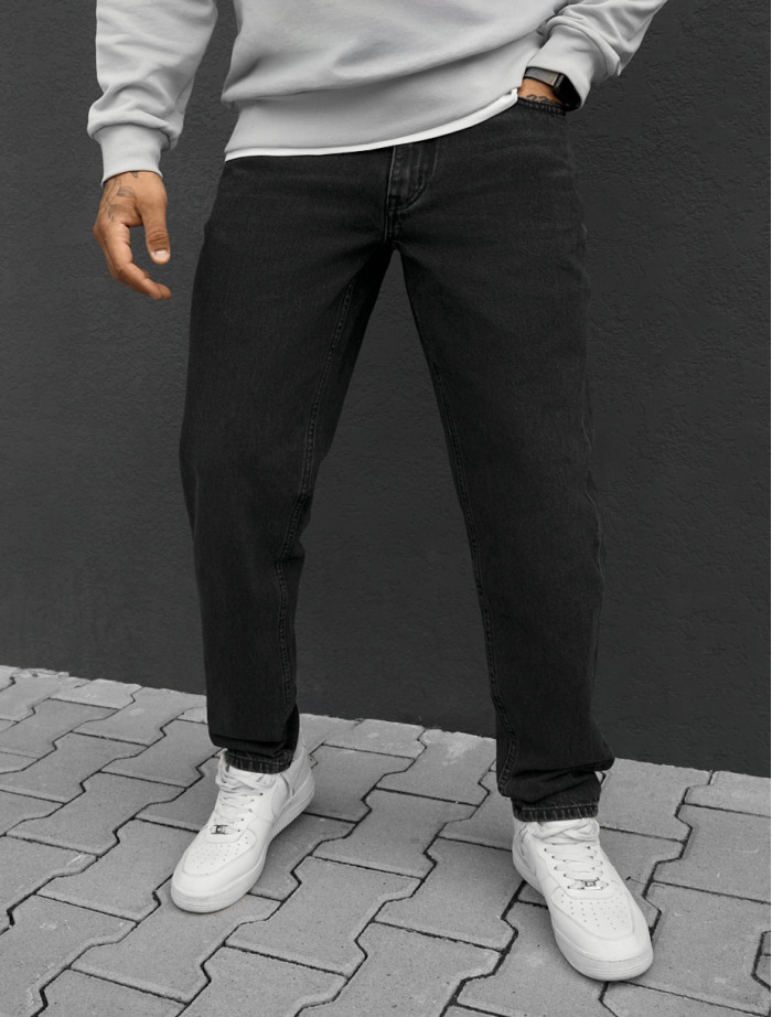 Dżinsy Staff 0126 dark gray regular