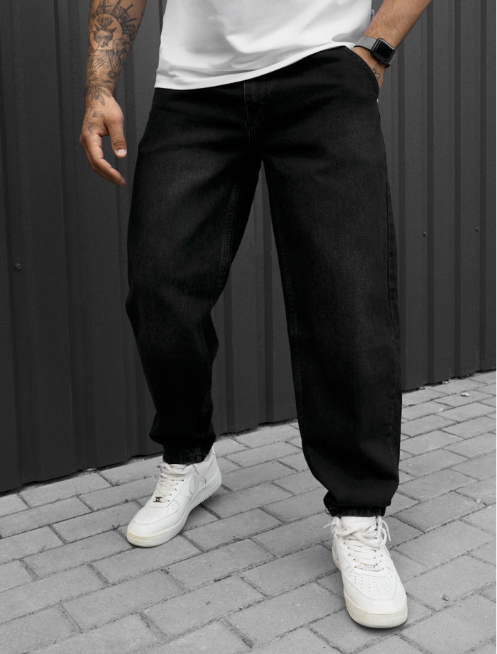 Dżinsy Staff black boyfriend