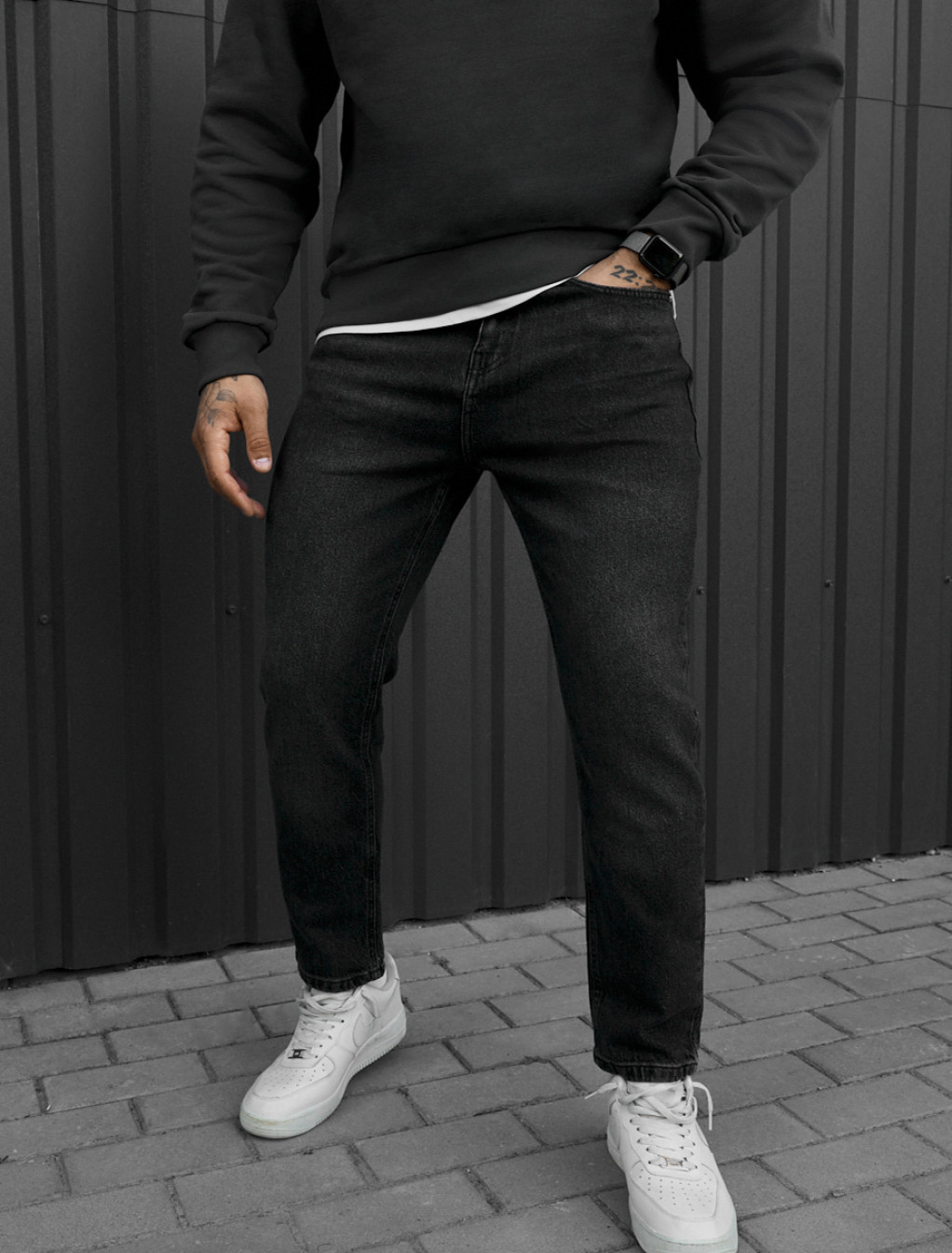 Dżinsy Staff 31 black regular