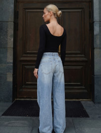 Dżinsy Staff blue wide leg