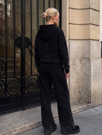 Dres Staff zip black oversize fleece