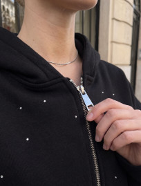 Dres Staff zip black oversize fleece