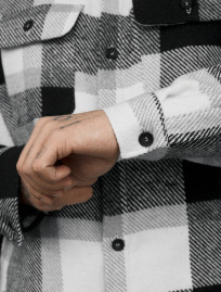Kurtka-koszula Staff vo squares white & gray