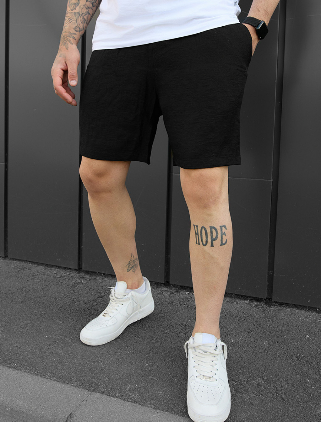 Spodenki chinos Staff di black