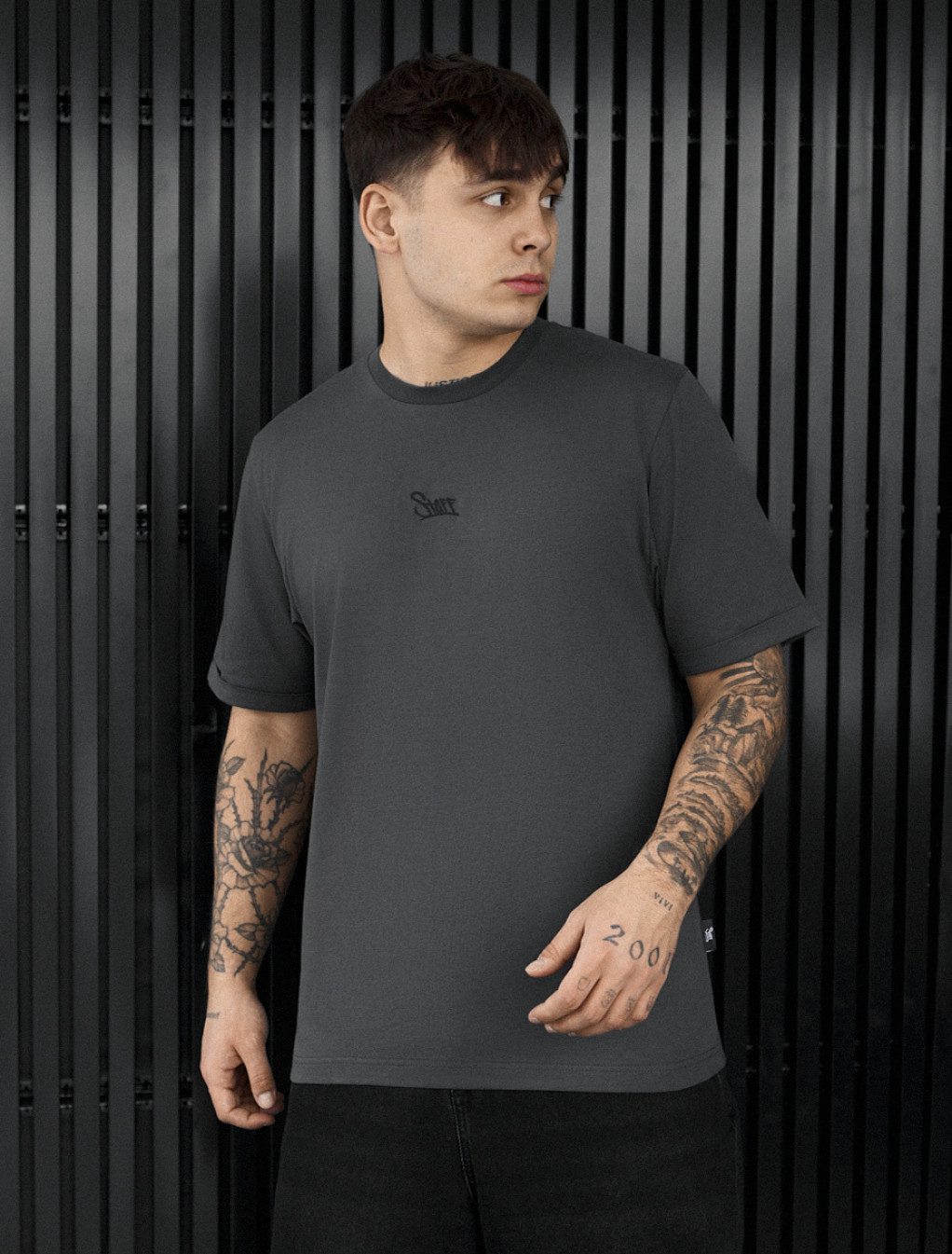 Koszulka Staff dark gray logo