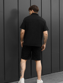 Komplet koszula + spodenki Staff rid black