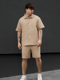Komplet koszula + spodenki Staff rid beige