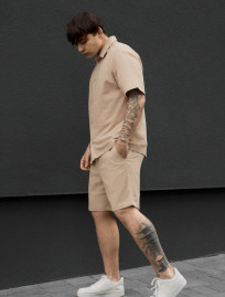 Komplet koszula + spodenki Staff rid beige
