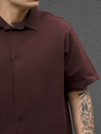 Komplet koszula + spodenki Staff rid dark brown
