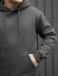 Bluza Staff dark gray basic fleece