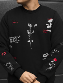 Bluza Staff years black fleece