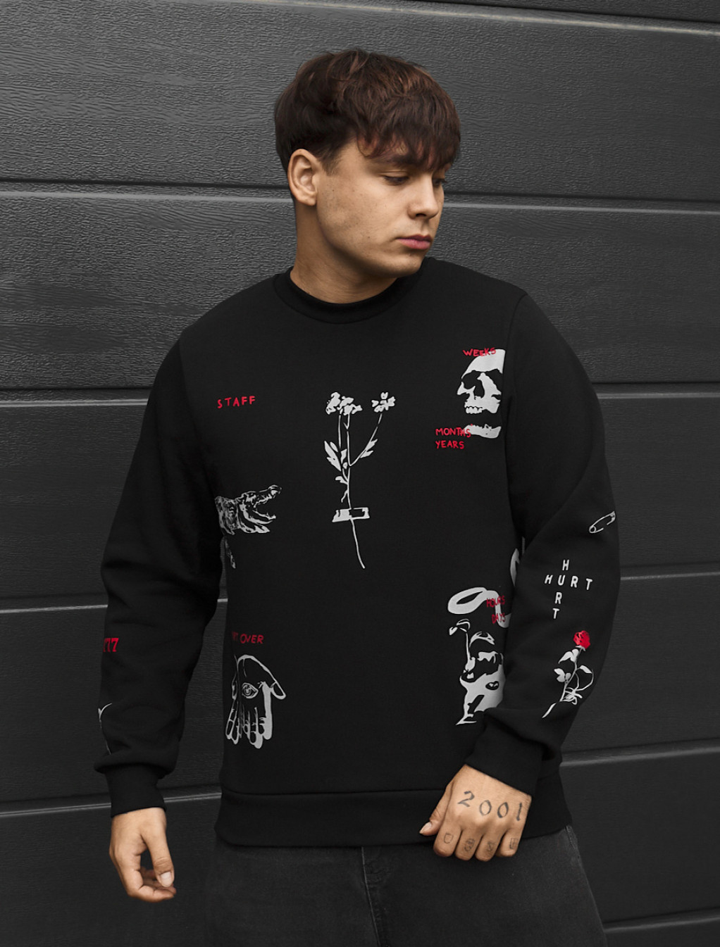 Bluza Staff years black fleece