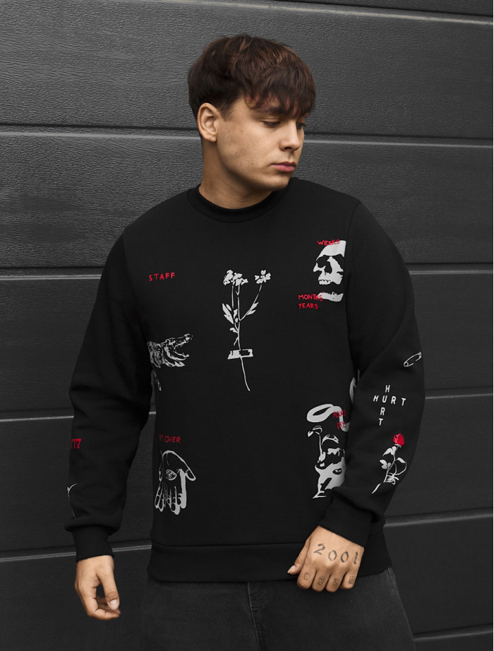 Bluza Staff years black fleece