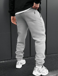 Spodnie dresowe Staff nib light gray fleece