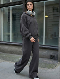 Dres Staff fir zip dark gray oversize