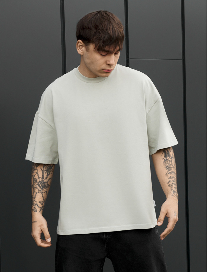 Koszulka Staff light olive oversize