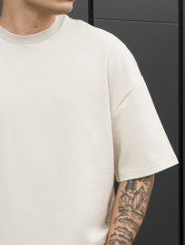 Koszulka Staff light beige oversize