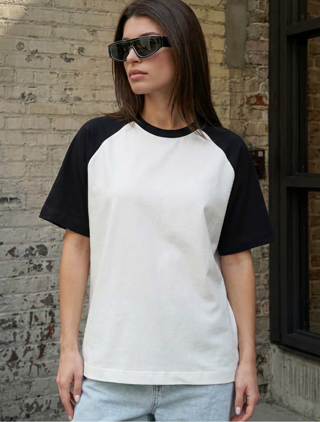 Koszulka Staff ed white & black oversize