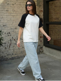 Koszulka Staff ed white & black oversize