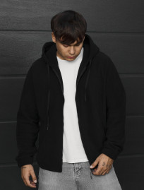 Bluza Staff zip black fleece