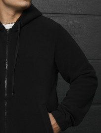 Bluza Staff zip black fleece