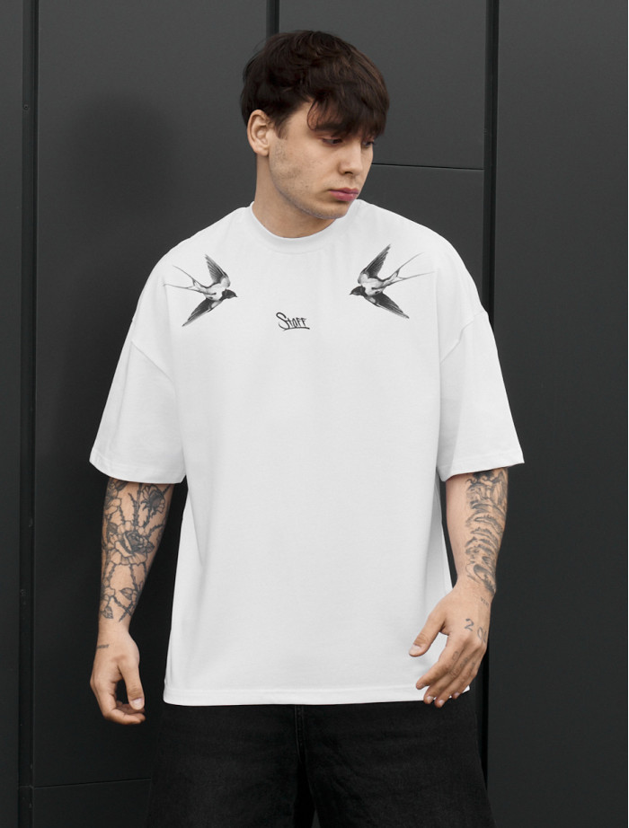 Koszulka Staff logo & birds oversize