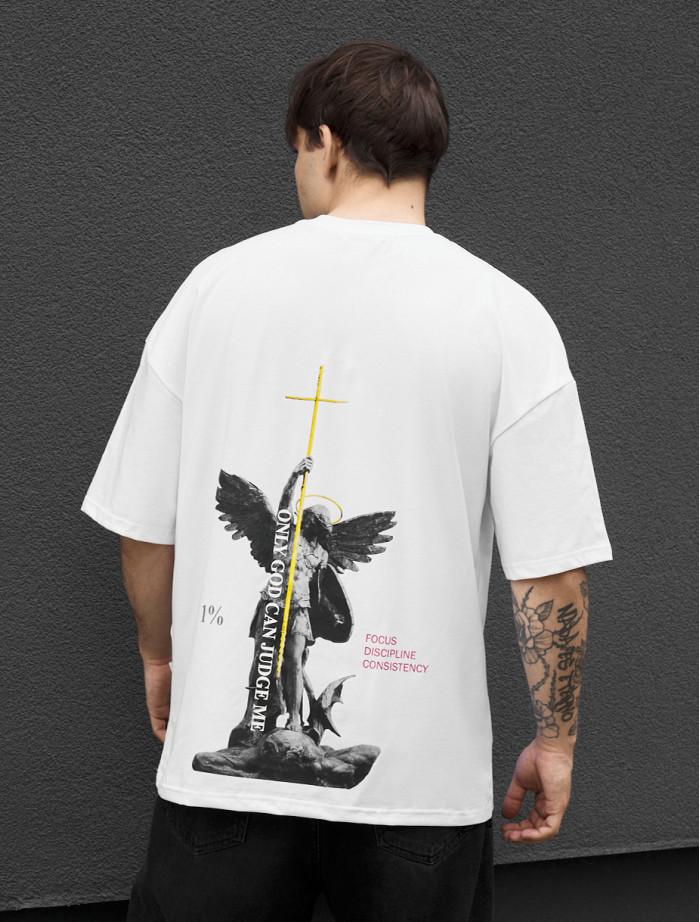 Koszulka Staff only God oversize