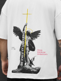 Koszulka Staff only God oversize