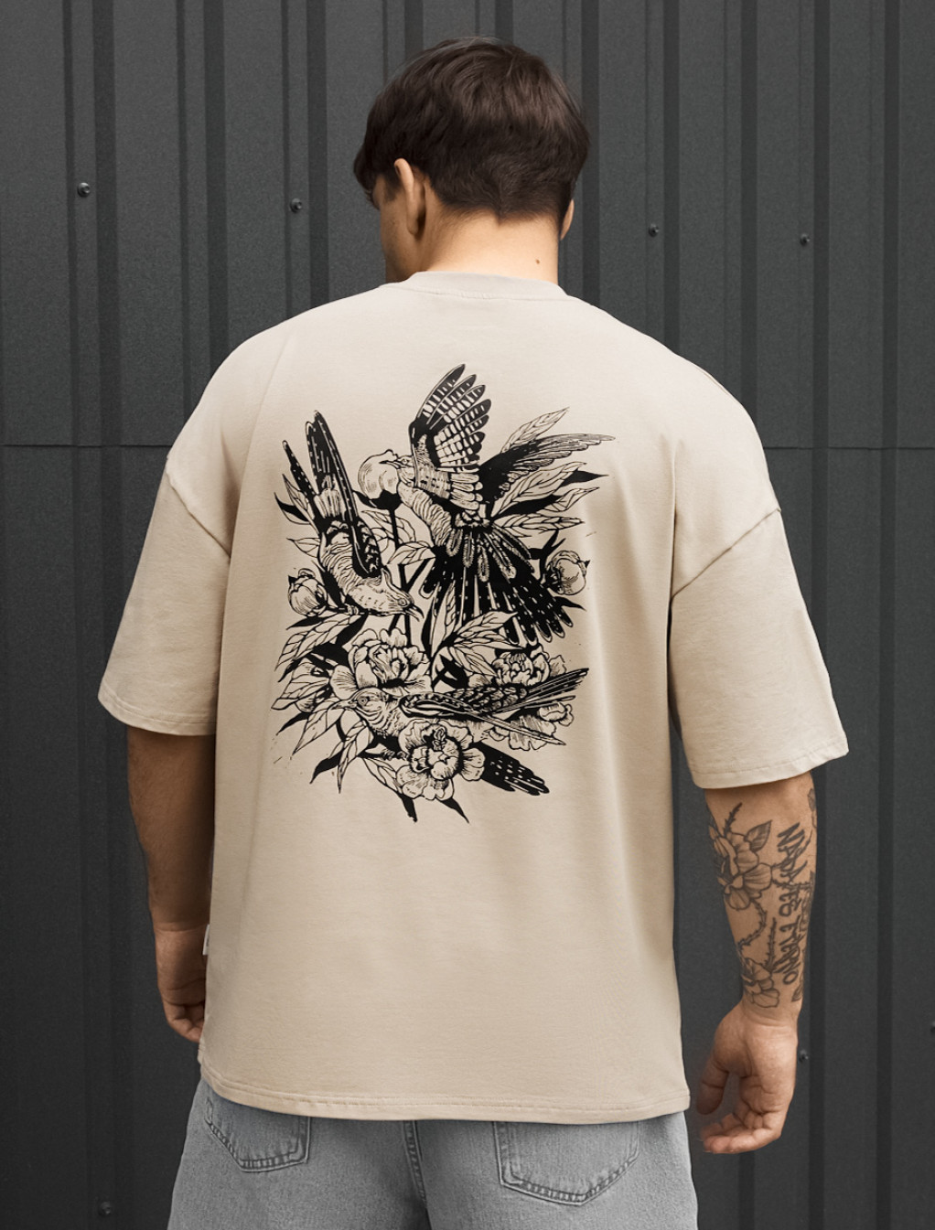 Koszulka Staff logo & birds oversize
