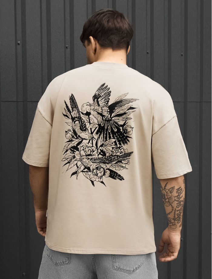 Koszulka Staff logo & birds oversize