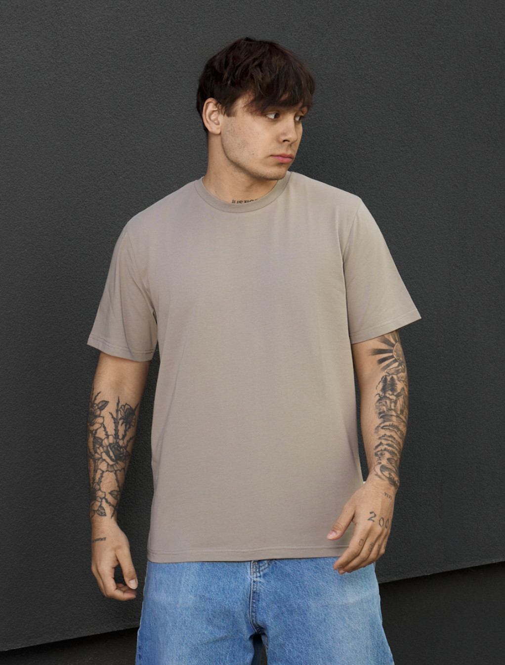 Koszulka Staff sa gray beige