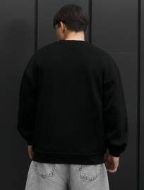 Bluza Staff black oversize fleece