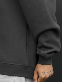 Bluza Staff graphite oversize fleece