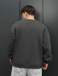 Bluza Staff graphite oversize fleece