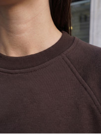 Bluza Staff make dark brown fleece