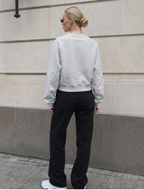 Bluza Staff make gray melange fleece