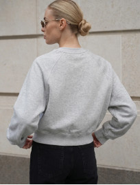Bluza Staff make gray melange fleece