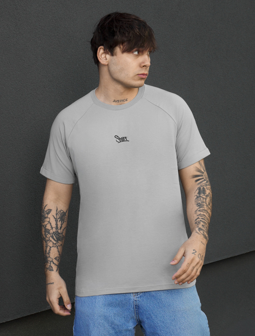 Koszulka Staff light gray logo