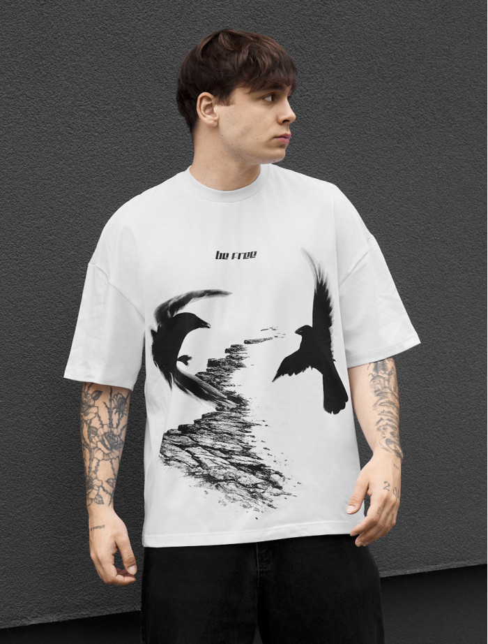 Koszulka Staff be free oversize