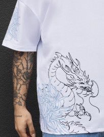 Koszulka Staff logo & drago oversize