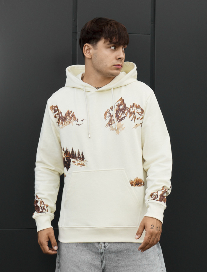 Bluza Staff print milk