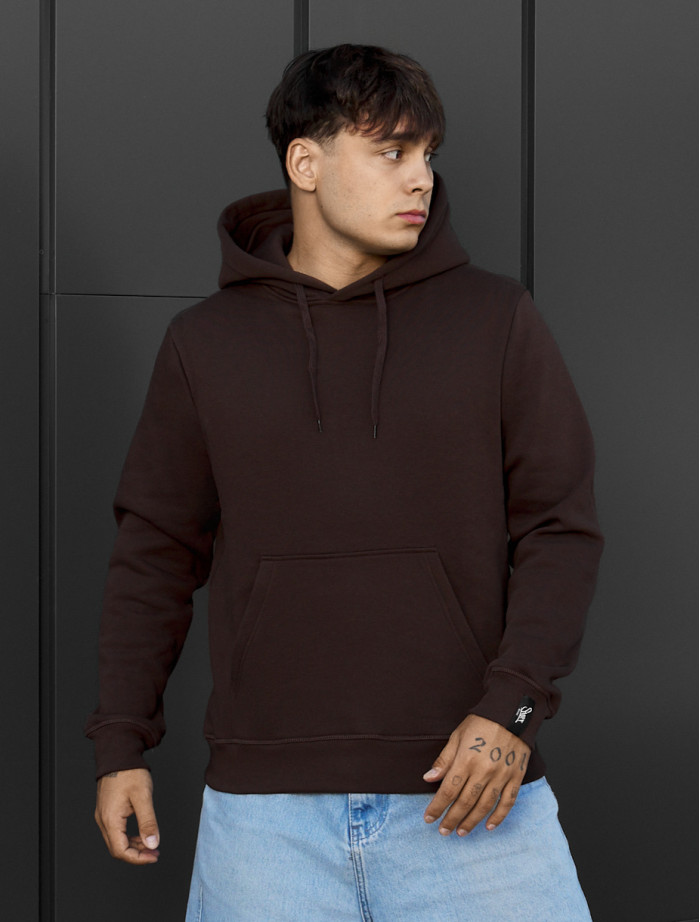 Bluza Staff brown basic fleece
