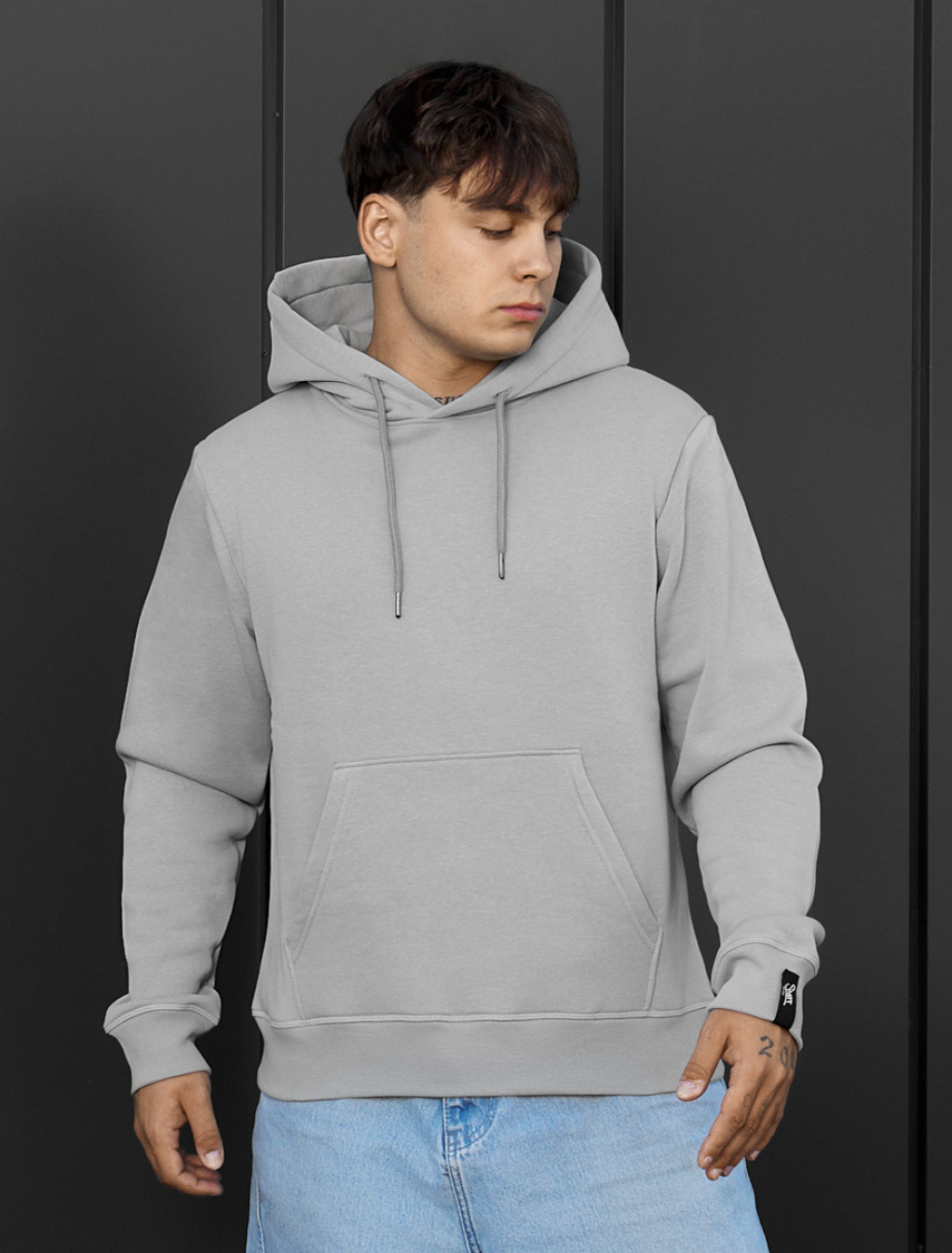 Bluza Staff light gray basic fleece